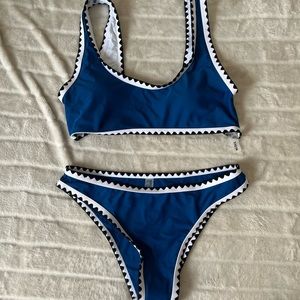 SHEIN Blue Bathing Suit Set XL